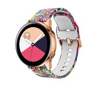 Bracciale di ricambio CADORABO Bracciale in silicone 22 mm compatibile con Samsung Galaxy Gear S3 / Gear 2 con design stampato FORME COLORATE, Silicone