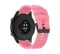 Cadorabo Braccialetto in Silicone 22mm Compatibile con Samsung Galaxy Gear S3/Gear 2 in Rosa - Braccialetto di Ricambio per Huawei Watch GT per Ticwatch PRO per Pepple Time per Amazfit Pace UVM