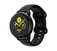 Bracciale di ricambio CADORABO Bracciale in silicone da 22 mm compatibile con Samsung Galaxy Gear S3 / Gear 2 NERO, Silicone