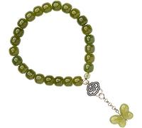 Bracciale di ricchezza del braccialetto feng shui braccialetto naturale gemma naturale bracciale hetisia bracciale antico argento farfalla gallina da 7mm rotonde perle braccialetti bracciale per le
