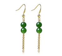 Bracciale di ricchezza del Braccialetto Jasper Feng Shui Shui con Bracciale di dottorato di Gemma Verde Autentico Oro Oro 14k di Vere di Reiki amuleto di buona Fortuna Bracciale per la ricchezza