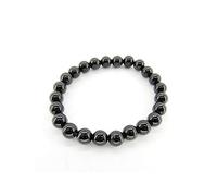 Bracciale di turmalina nera, palline 8mm