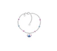 Disney Bracciale Lilo & Stitch per Bambine e Ragazze in Argento, Lunghezza 12-14cm, Gioielli