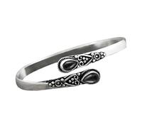 Bracciale Donna Acciaio - Alloy Inlaid Green Bracelet And American Fashion Retro Polished Bracelet For Women Chiusure Connettori Metallo Per Bracciali Collane Bracciale Personalizzato