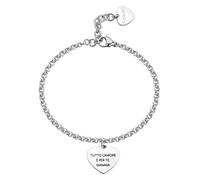 Bracciale Donna Acciaio Cuore Regalo Compleanno Mamma S'agapo SBY034