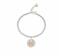 Bracciale Donna Acciaio Glitter con Lettera Iniziale Alfabeto OPSBR OPS Objects