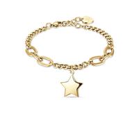 Bracciale Donna Acciaio ip gold con stella Oro Luca Barra BK2239