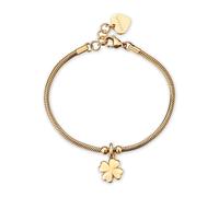 Bracciale donna acciaio Sagapo cuore stella luna quadrifoglio farfalla cornetto