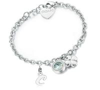 Bracciale Donna Acciaio Sagapo Quadrifoglio Lettera Iniziale S'agapo SKT12