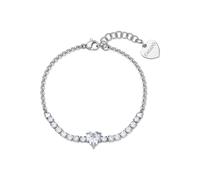 Bracciale Donna Acciaio Stile Tennis Cuore Zirconi Sagapo Dazzly SDZ151-154