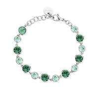 BrosWay Bracciale Symphonia BYM167 Donna Acciaio e Cristalli Verdi