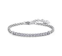 Bracciale Donna Acciaio Tennis Centrale Zirconi Luminosi - Sagapò SDZ84 SDZ82