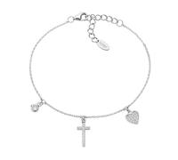 Bracciale Donna AMEN BRCRCUBBZ Argento 925% Croce