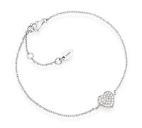 Bracciale Donna AMEN in Argento 925 con Cuore Zirconato - BRH