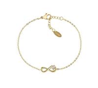 Bracciale Donna Amen INFINITO e CUORE in Acciaio Gold codice ACBR1801G
