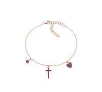 BRACCIALE DONNA AMEN prega e ama luxury bracciale in argento Rose ND scelta=P R