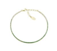 Bracciale Donna Amen TENNIS MANIA VERDE Argento 925 dorato codice BT1DEGVE17