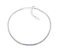 Amen Bracciale Unisex Collezione Tennis Mania. Gioiello Realizzato in Argento 925 di Colore rodio e zirconi Multicolor Viola e Bianchi. Lunghezza: 17 + 3 cm. La referenza è BT1DEBVI17