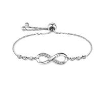 Bracciale Donna Argento 925 Braccialetto Cuore Gioielli Regalo Donna Regalo Natale Compleanno Festa Della Mamma per Moglie Amiche Amica Regali Per Lei