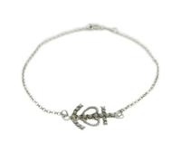 Bracciale donna argento 925 Fede Speranza Carità lavorazione filigrana rodiato