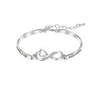 Bracciale Donna Bracciale Infinito Cuore,Bracciale Donna Braccialetto Infinito Bracciali Cuore,Amore Regolabile Braccialetto Ragazza Bracciali Regali per Regalo Dare a sorelle e buoni amici