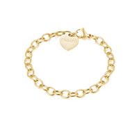 Bracciale Donna Catena Acciaio Dorato Cuore Sagapo Gioielli SHAC32
