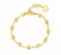 Bracciale Donna Catena con Borchie in Acciaio o Dorato Sagapo Regalo SHK31 SHK32