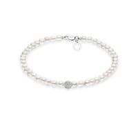 Bracciale Donna COMETE FILI DI PERLE ACQUADOLCE ORO SFERA DIAMANTATA codice BRQ1