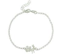 Bracciale donna con pavoncella sarda portafortuna in argento