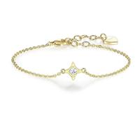 Bracciale Donna Con Stella In Acciaio Dorato Sagapo e Cristallo SCK15 S’agapo