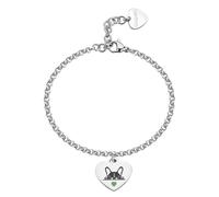 Bracciale donna cuore acciaio gatto e cane Sagapo SBY042 SBY043 Sagapò