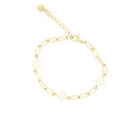 Bracciale Donna Fiorellini Braccialetto Ragazza Fiori Quadrifoglio Portafortuna