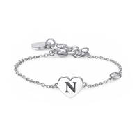 Bracciale Donna Gioiello Sagapò Click Lettera N offerta trendy cod. SCK131