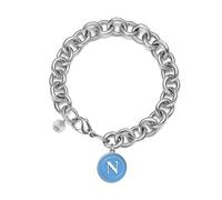 Bracciale Uomo SSC NAPOLI B-NB001DAA Acciaio Inossidabile Logo Celeste OFFICIAL