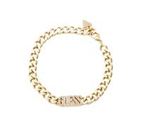Guess Braccialetto da donna collezione Arm Party. Gioiello in acciaio placcato di colore oro giallo. La referenza è: JUBB04222JWYGS