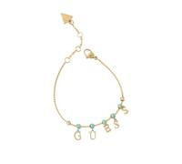 BRACCIALE DONNA GUESS arm party bracciale YLW GOLD/AQUAMARINE S