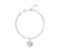 BRACCIALE DONNA GUESS bracciale con catena sottile e cuore silver S scelta=P si