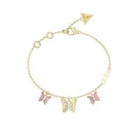 Guess Braccialetto da Donna della Collezione Crisalide. Il Braccialetto ha Come Simbolo Farfalla ed ha Misura: S. Il Braccialetto ha Colore Oro e Rosa. La referenza è: JUBB04102JWYGLPS
