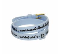 Bracciale Donna il mezzometro I LOVE YOU GOLD - BRACCIALE IN SILICONE/SILICON