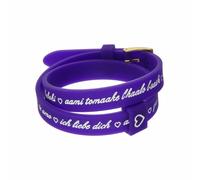 Bracciale Donna il mezzometro I LOVE YOU GOLD - BRACCIALE IN SILICONE/SILICON