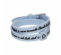 Bracciale Donna il mezzometro I LOVE YOU SILVER - BRACCIALE IN SILICONE/SILIC