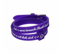 Bracciale Donna il mezzometro I LOVE YOU SILVER - BRACCIALE IN SILICONE/SILIC