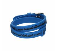 Bracciale Donna il mezzometro I LOVE YOU SILVER - BRACCIALE IN SILICONE/SILIC