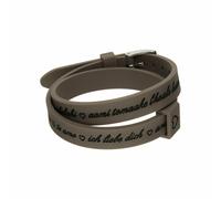 Bracciale Donna il mezzometro I LOVE YOU SILVER - BRACCIALE IN SILICONE/SILIC