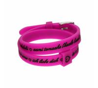 Bracciale Donna il mezzometro I LOVE YOU SILVER - BRACCIALE IN SILICONE/SILIC
