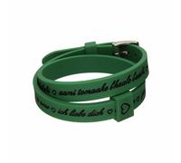 Bracciale Donna il mezzometro I LOVE YOU SILVER - SILICONE BRACELET