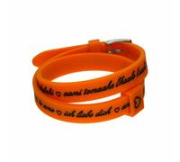 Bracciale Donna il mezzometro I LOVE YOU SILVER - SILICONE BRACELET