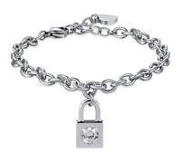 Bracciale donna in acciaio con lucchetto Luca Barra BK2358