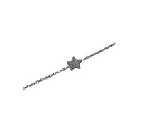 BRACCIALE DONNA IN ACCIAIO CON STELLA E CRISTALLI BIANCHI