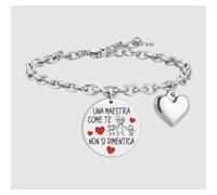 BRACCIALE DONNA IN ACCIAIO UNA MAESTRA COME TE NON SI DIMENTICA